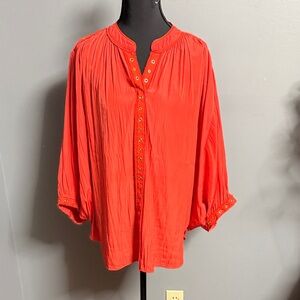 Chico’s size 2 Women's burnt orange Blouse